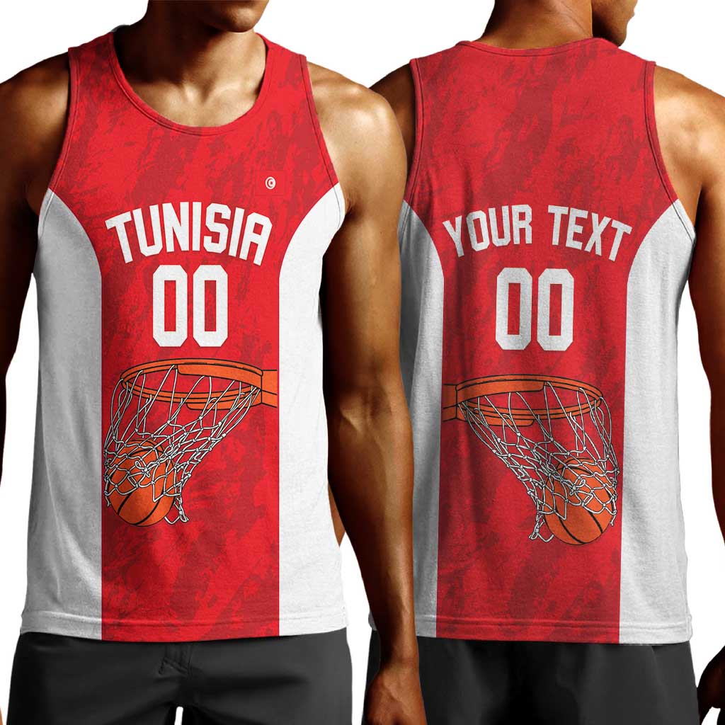 Afro Basketball Custom Tunisia Men Tank Top Go Champions Eagles of Carthage - African Pride