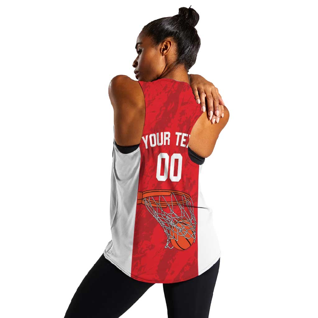 Afro Basketball Custom Tunisia Women Racerback Tank Go Champions Eagles of Carthage - African Pride