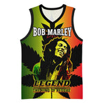 Afro Jamaica Legend Bob Basketball Jersey The King Of Reggae - African Pride