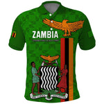 Personalised Zambia Independence Day Polo Shirt Kente Pattern