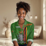 Personalised Zambia Independence Day Women Casual Shirt Kente Pattern LT14