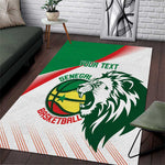 Afro Basketball Custom Senegal Area Rug Come On Lions - African Pride