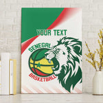 Afro Basketball Custom Senegal Canvas Wall Art Come On Lions - African Pride