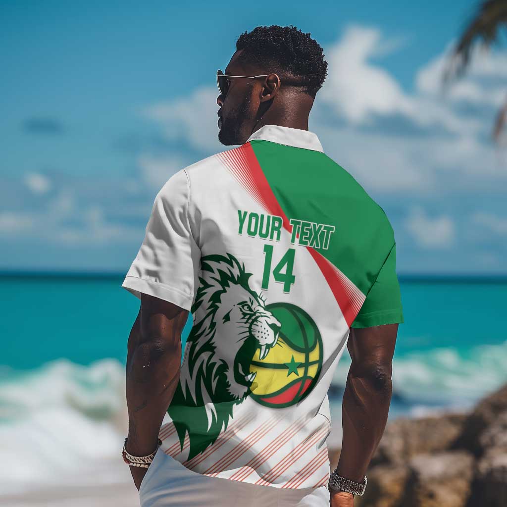 Afro Basketball Custom Senegal Hawaiian Shirt Come On Lions - African Pride