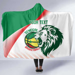 Afro Basketball Custom Senegal Hooded Blanket Come On Lions - African Pride