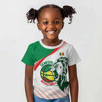 Afro Basketball Custom Senegal Kid T shirt Come On Lions - African Pride