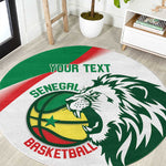 Afro Basketball Custom Senegal Round Carpet Come On Lions - African Pride