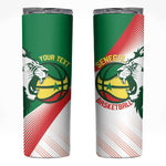 Afro Basketball Custom Senegal Skinny Tumbler Come On Lions - African Pride