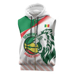 Afro Basketball Custom Senegal Sleeveless Zip Hoodie Come On Lions - African Pride