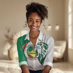 Afro Basketball Custom Senegal Women Casual Shirt Come On Lions - African Pride