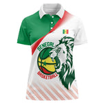 Afro Basketball Custom Senegal Women Polo Shirt Come On Lions - African Pride