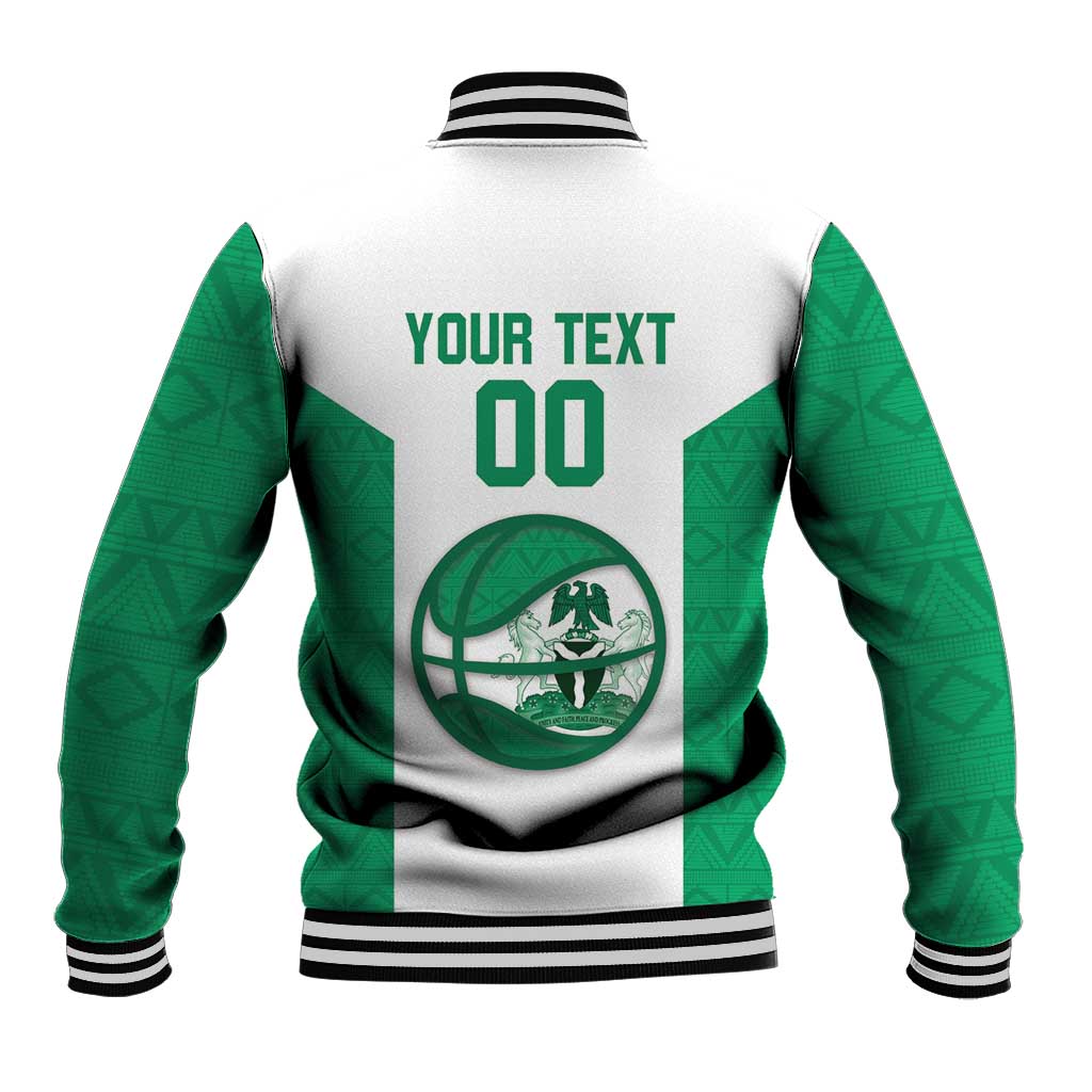 Afro Basketball Custom Nigeria Baseball Jacket Come On Tigers - African Pride