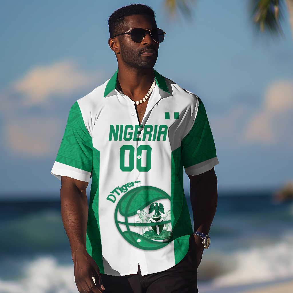 Afro Basketball Custom Nigeria Hawaiian Shirt Come On Tigers - African Pride