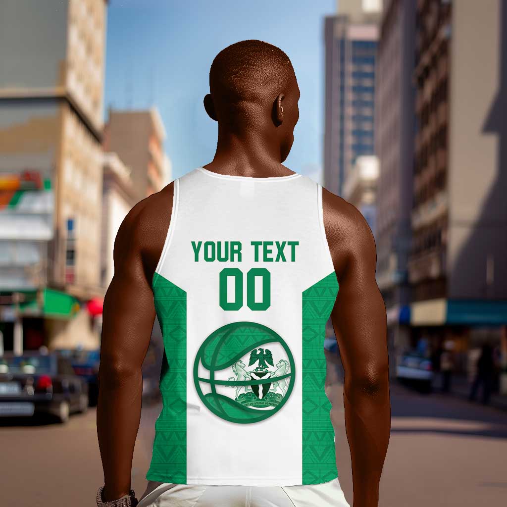 Afro Basketball Custom Nigeria Men Tank Top Come On Tigers - African Pride