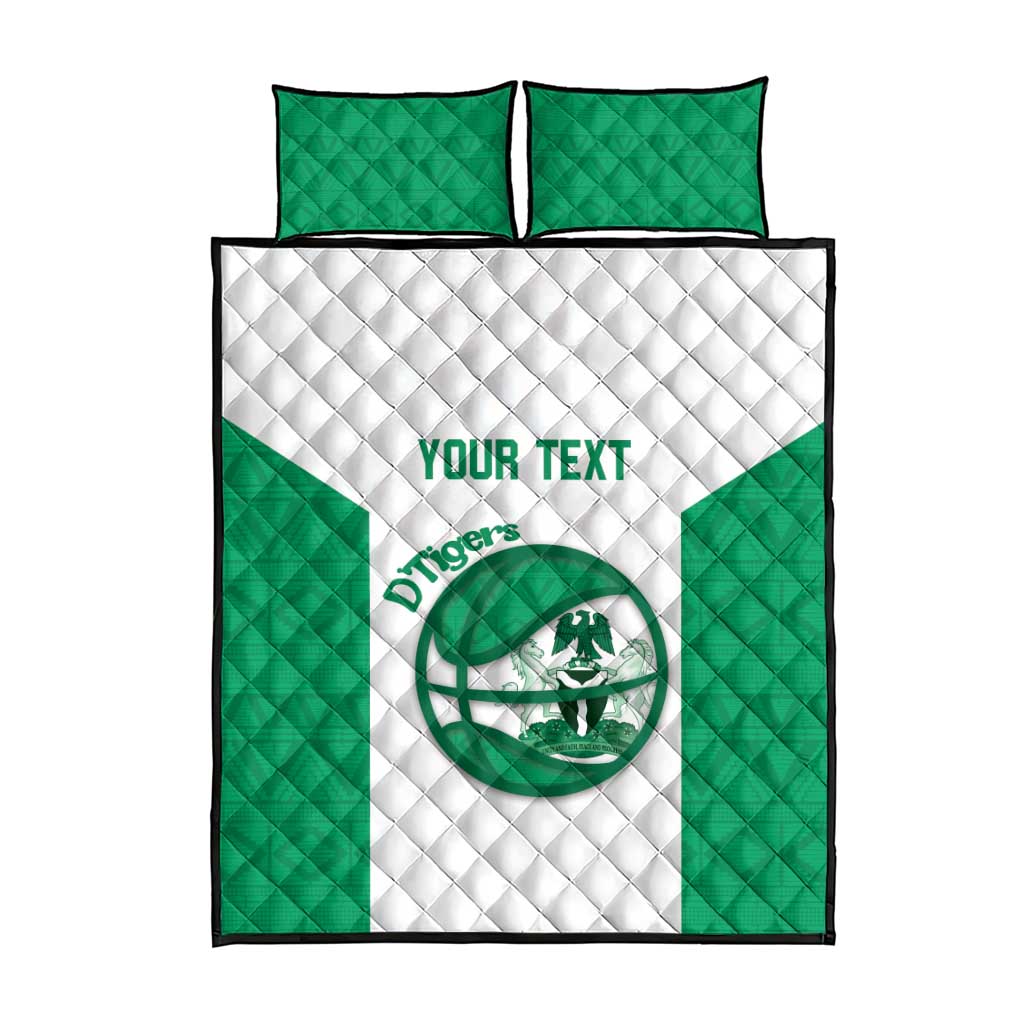 Afro Basketball Custom Nigeria Quilt Bed Set Come On Tigers - African Pride