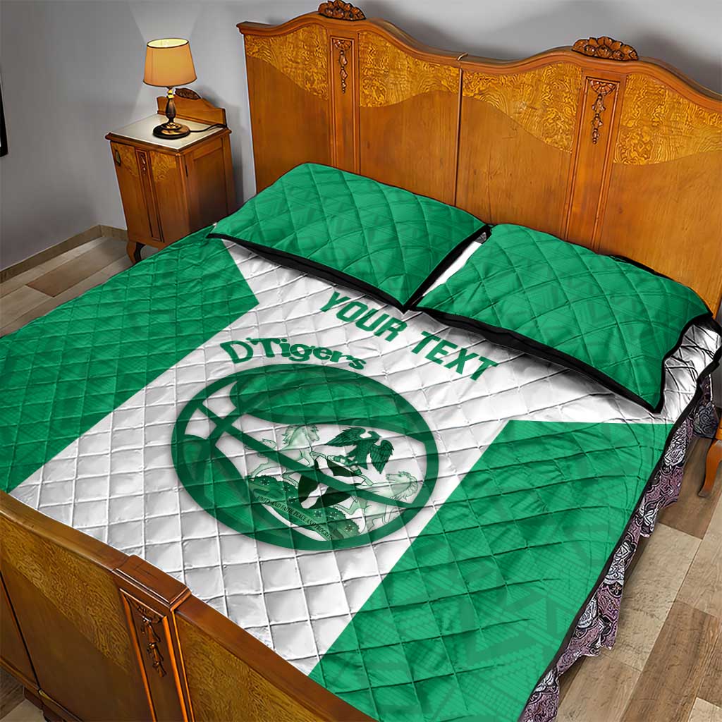 Afro Basketball Custom Nigeria Quilt Bed Set Come On Tigers - African Pride