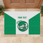Afro Basketball Custom Nigeria Rubber Doormat Come On Tigers - African Pride