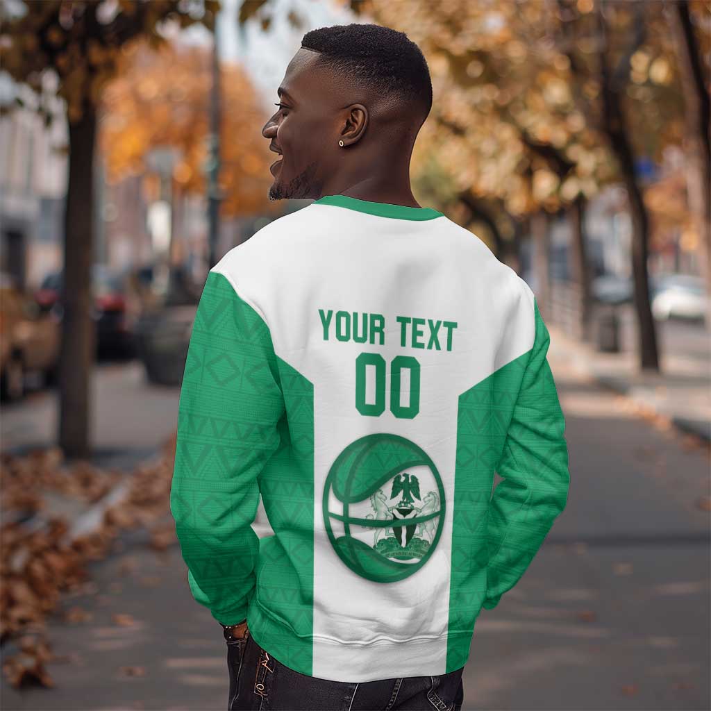 Afro Basketball Custom Nigeria Sweatshirt Come On Tigers - African Pride
