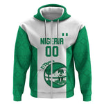 Afro Basketball Custom Nigeria Zip Hoodie Come On Tigers - African Pride