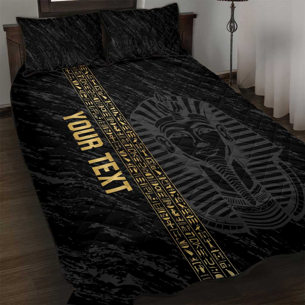 Afro Basketball Custom Egypt Quilt Bed Set Come On Pharaohs - African Pride