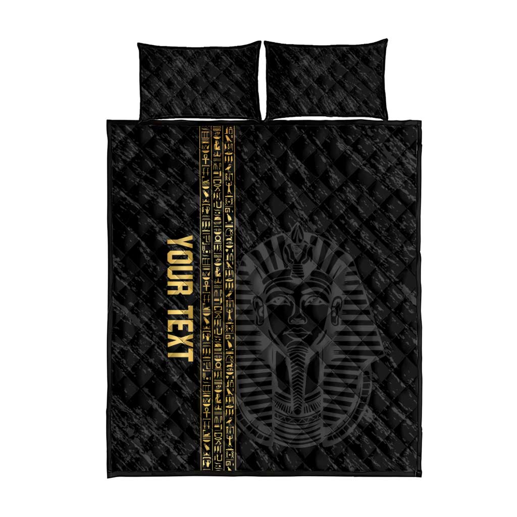 Afro Basketball Custom Egypt Quilt Bed Set Come On Pharaohs - African Pride