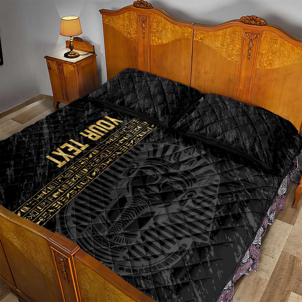 Afro Basketball Custom Egypt Quilt Bed Set Come On Pharaohs - African Pride