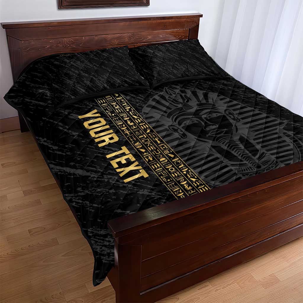 Afro Basketball Custom Egypt Quilt Bed Set Come On Pharaohs - African Pride