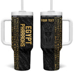 Afro Basketball Custom Egypt Tumbler With Handle Come On Pharaohs - African Pride
