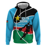 Afro Basketball Custom South Sudan Hoodie Come On Bright Stars - African Pride