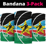 Afro Basketball Custom South Sudan Neck Gaiter Come On Bright Stars LT14