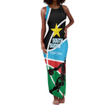 Afro Basketball Custom South Sudan Tank Maxi Dress Come On Bright Stars - African Pride