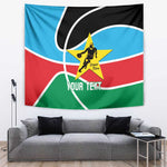 Afro Basketball Custom South Sudan Tapestry Come On Bright Stars - African Pride