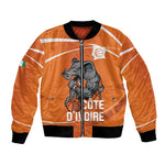 Afro Basketball Custom Ivory Coast Bomber Jacket Allez Les Elephants - African Pride