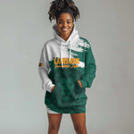 Afro Basketball Custom Cameroon Hoodie Dress Come On Indomitable Lions - African Pride