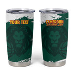 Afro Basketball Custom Cameroon Tumbler Cup Come On Indomitable Lions - African Pride