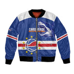 Afro Basketball Custom Cape Verde Bomber Jacket Come On Blue Sharks - African Pride