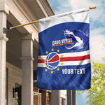 Afro Basketball Custom Cape Verde Garden Flag Come On Blue Sharks - African Pride