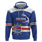 Afro Basketball Custom Cape Verde Hoodie Come On Blue Sharks - African Pride