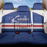 Cape Verde Football Back Car Seat Cover Come On Tubaroes Azuis Shark - African Pride