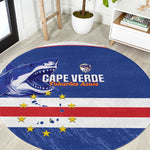 Cape Verde Football Round Carpet Come On Tubaroes Azuis Shark - African Pride