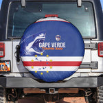 Cape Verde Football Spare Tire Cover Come On Tubaroes Azuis Shark - African Pride