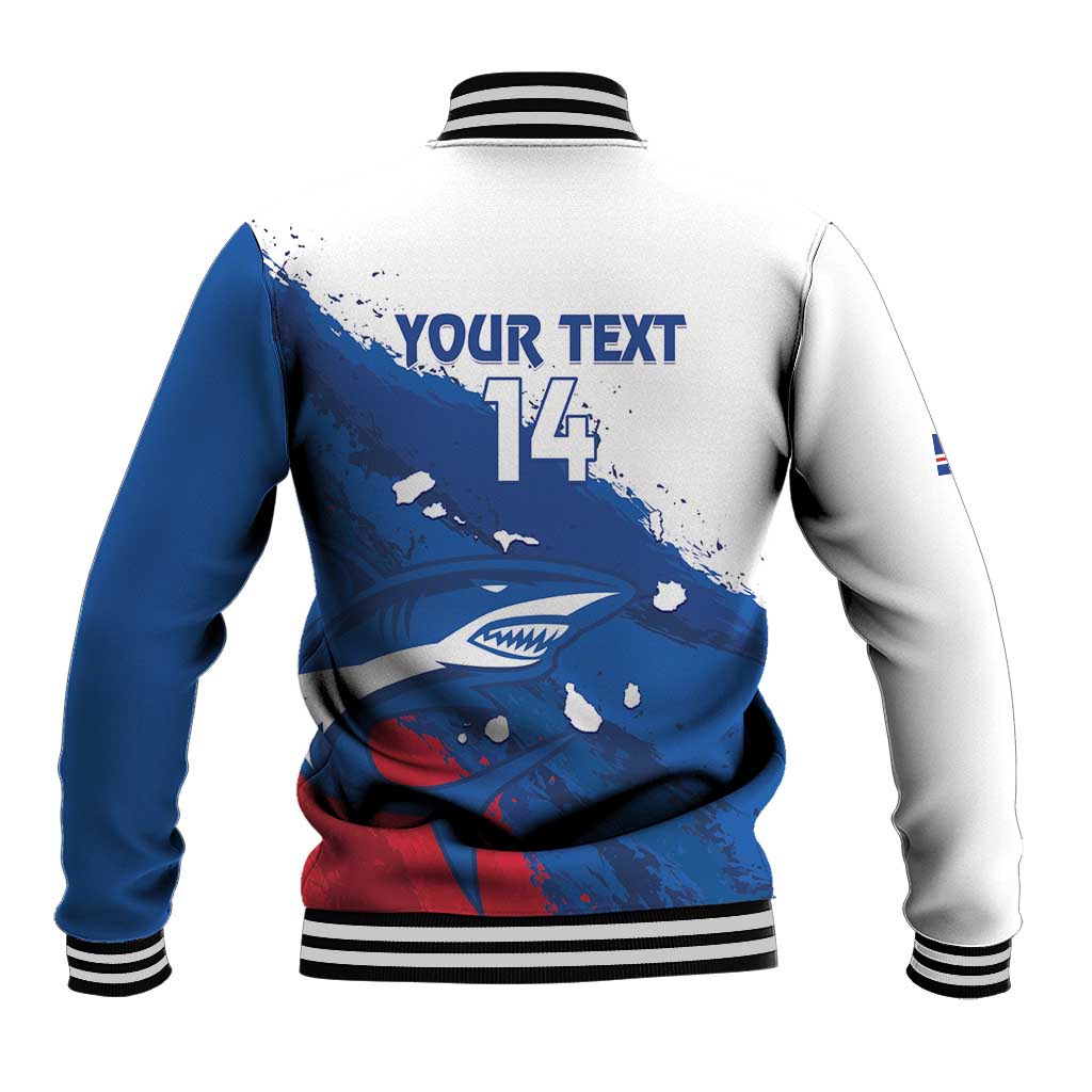 Cape Verde Football Custom Baseball Jacket Tubaroes Azuis Glory World Cup - African Pride