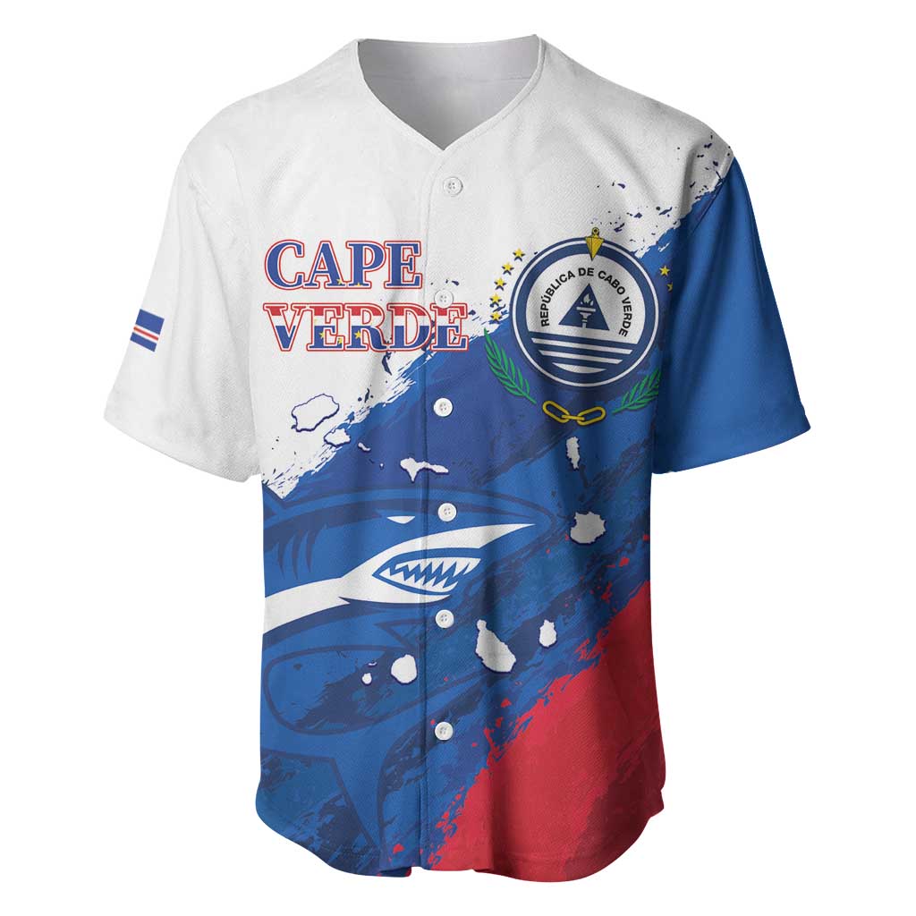 Cape Verde Football Custom Baseball Jersey Tubaroes Azuis Glory World Cup - African Pride