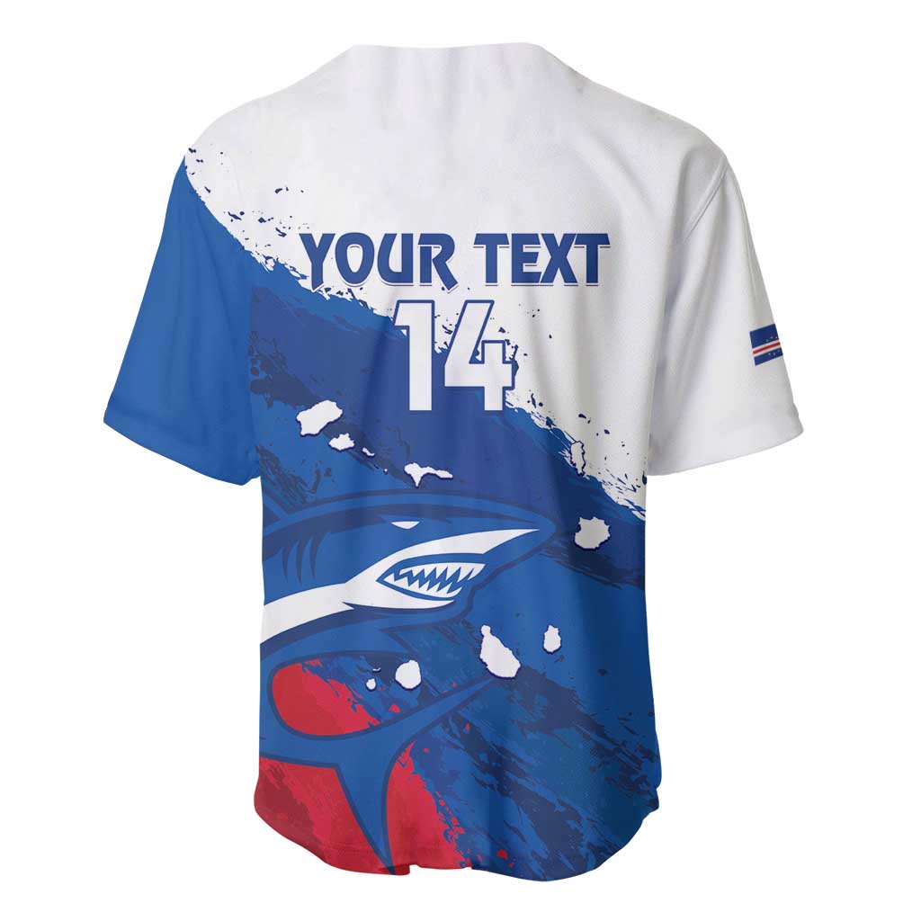 Cape Verde Football Custom Baseball Jersey Tubaroes Azuis Glory World Cup - African Pride