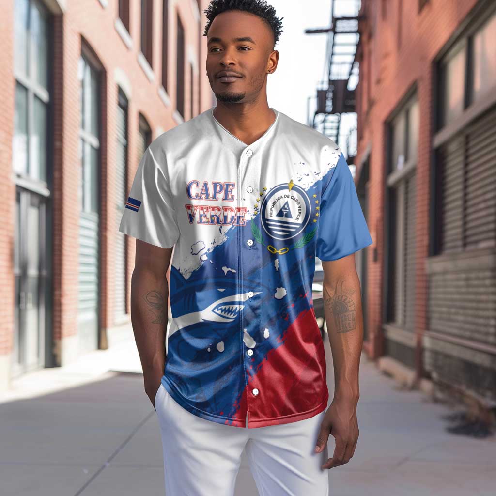 Cape Verde Football Custom Baseball Jersey Tubaroes Azuis Glory World Cup - African Pride