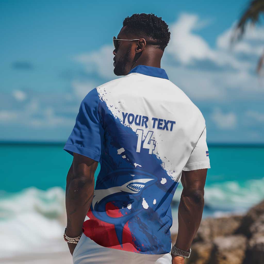 Cape Verde Football Custom Hawaiian Shirt Tubaroes Azuis Glory World Cup - African Pride