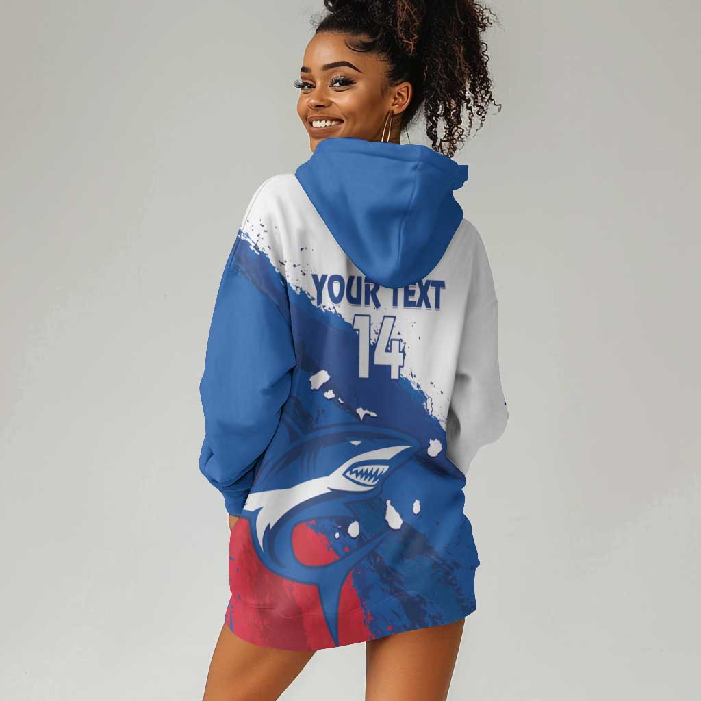 Cape Verde Football Custom Hoodie Dress Tubaroes Azuis Glory World Cup - African Pride