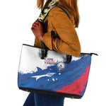 Cape Verde Football Leather Tote Bag Tubaroes Azuis Glory World Cup - African Pride