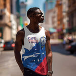 Cape Verde Football Custom Men Tank Top Tubaroes Azuis Glory World Cup - African Pride
