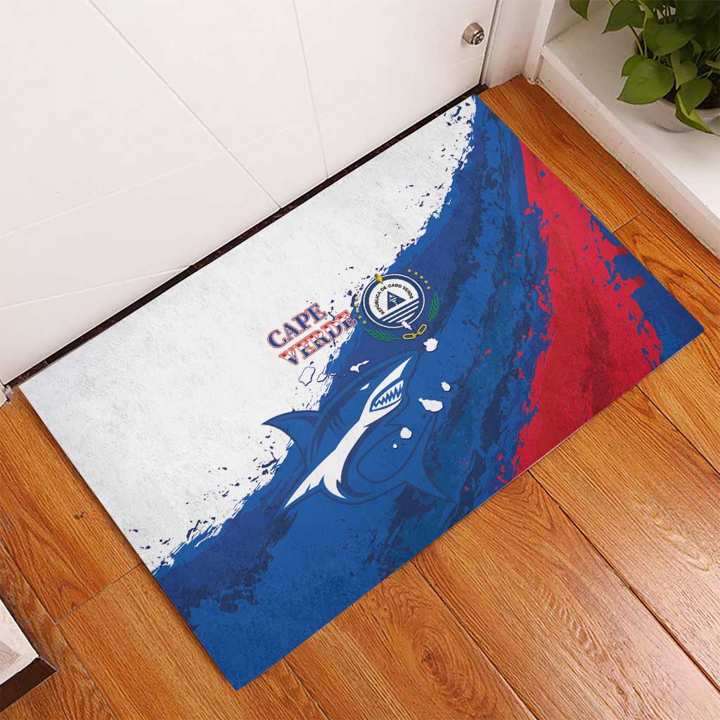 Cape Verde Football Rubber Doormat Tubaroes Azuis Glory World Cup - African Pride